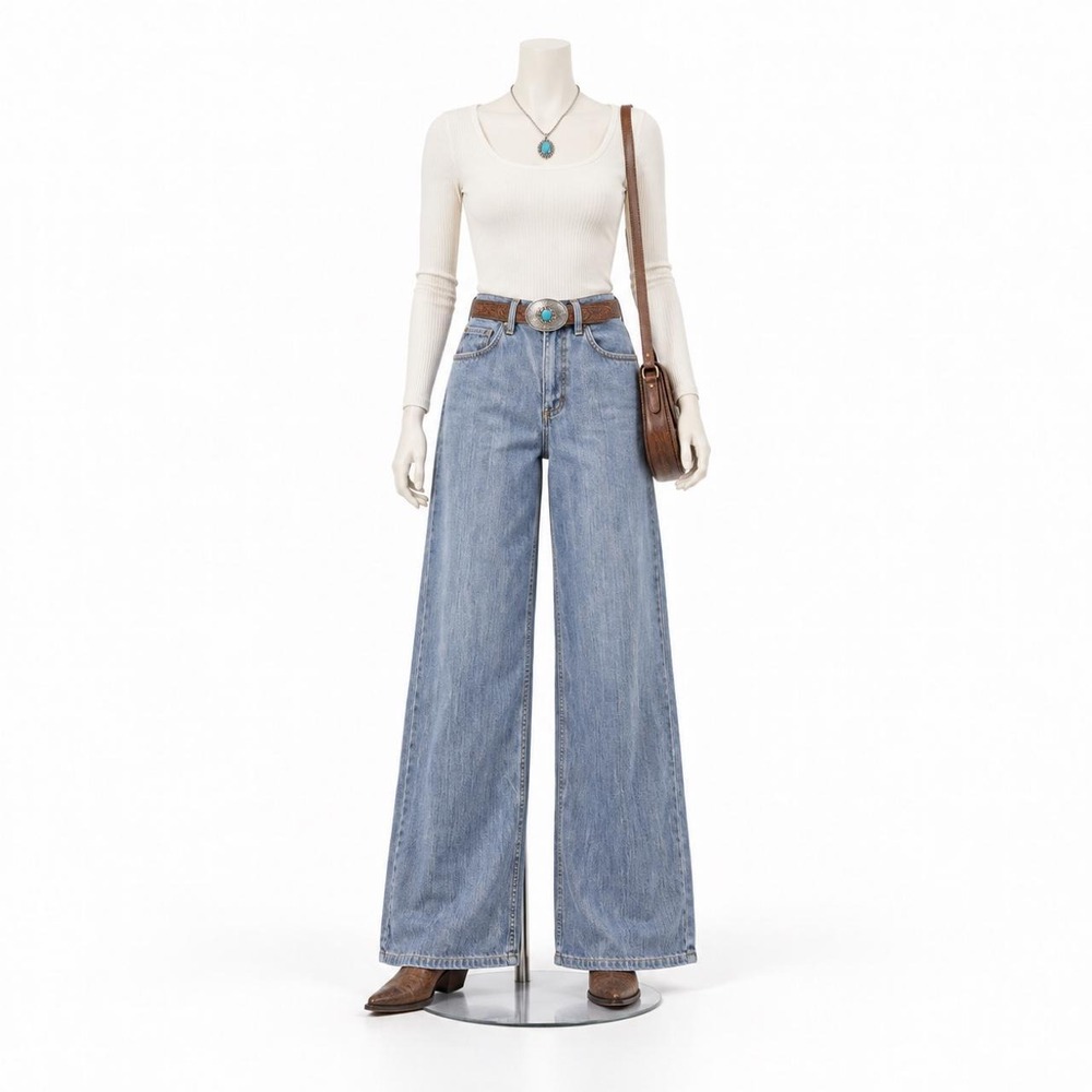 Wranglers Retro wide-leg jeans